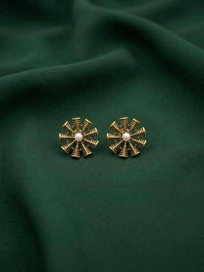 Gold Plated Flower Studs
