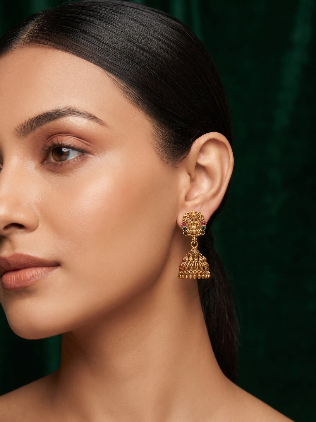 Gold Plated Indo-Western Jhumka