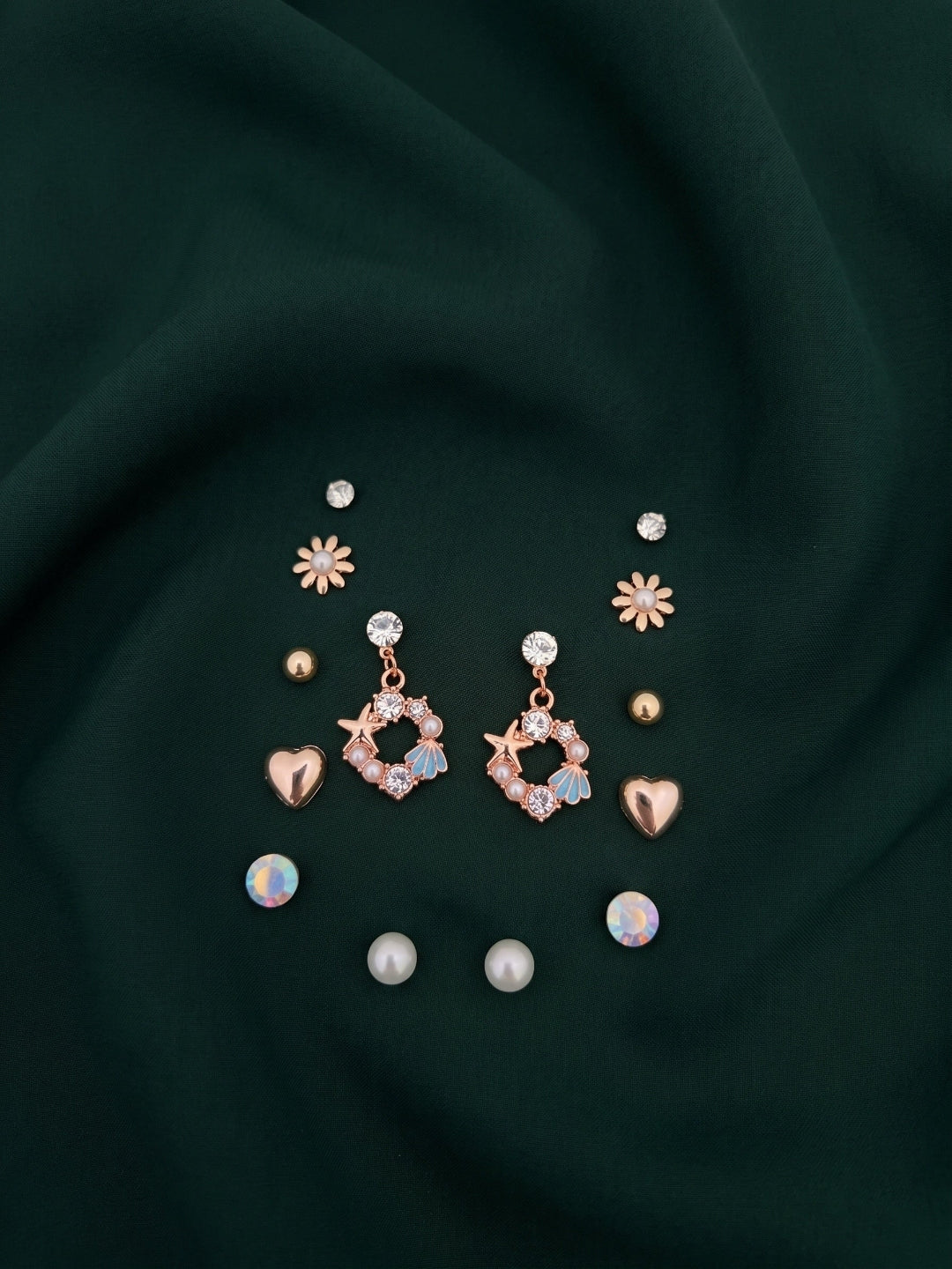 Pack Of 7 Unique-Design Mini Studs
