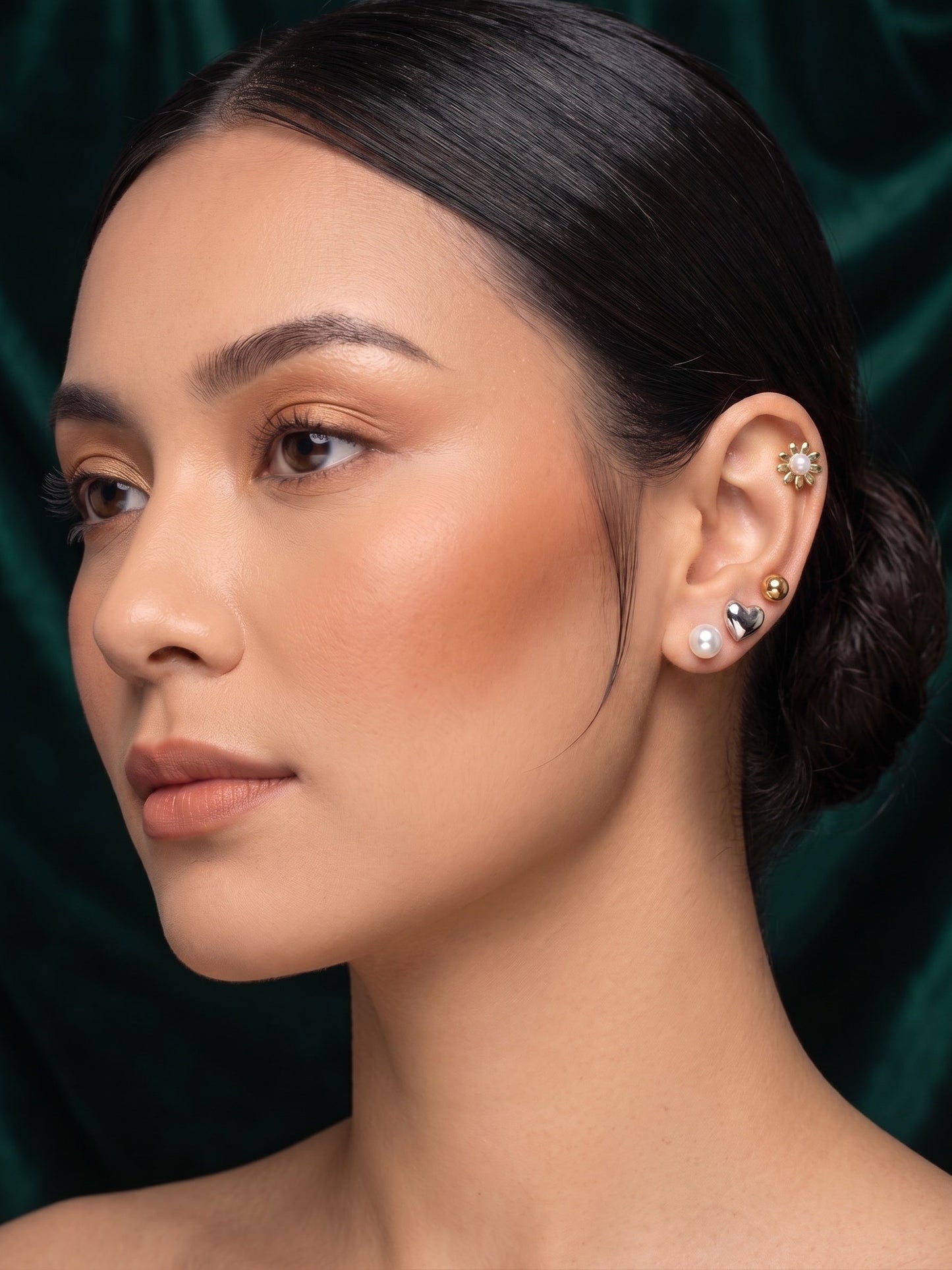 Pack Of 7 Unique-Design Mini Studs