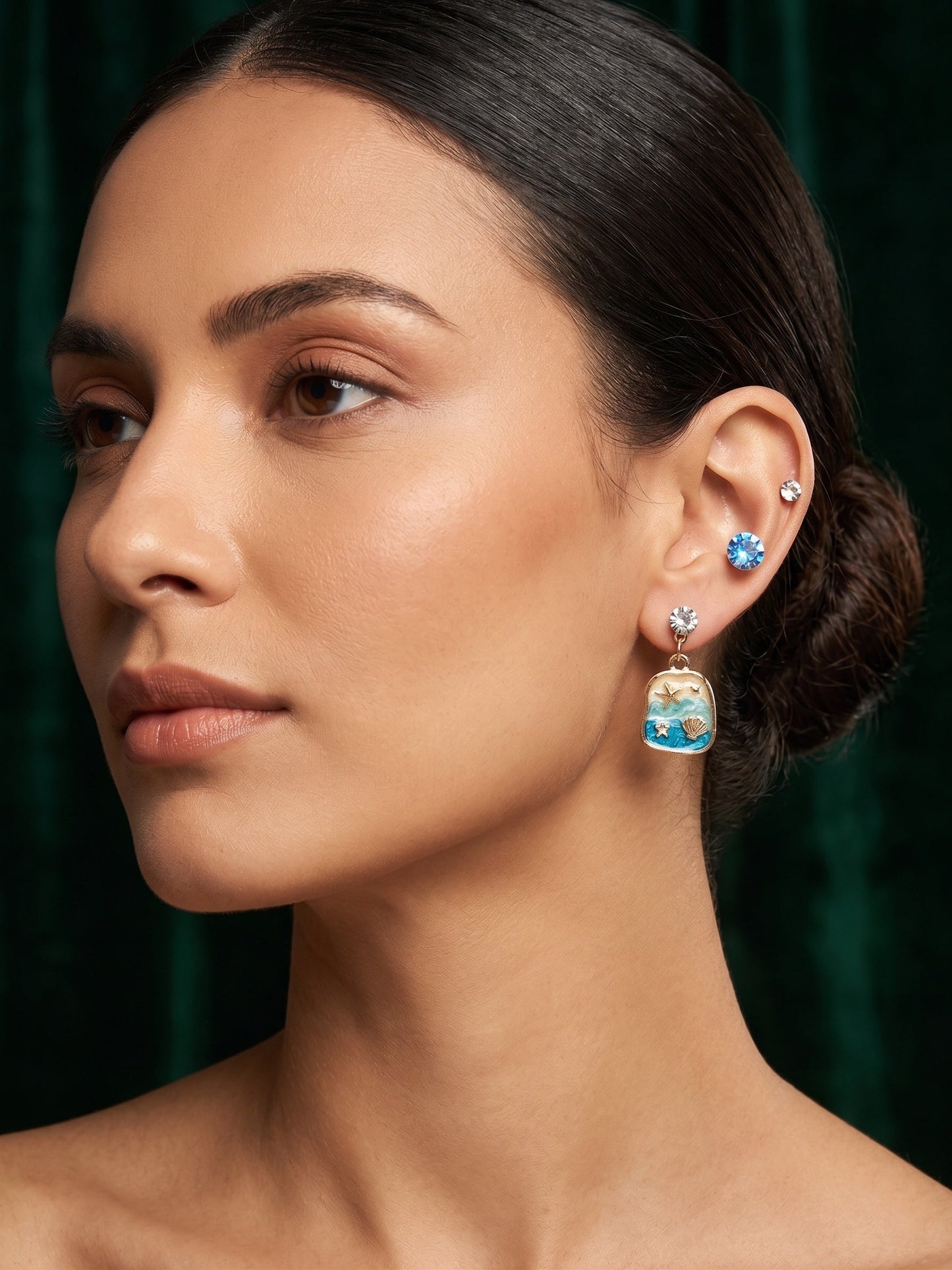 Pack Of 7 Unique-Design Mini Studs