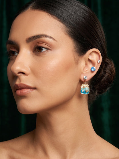 Pack Of 7 Unique-Design Mini Studs