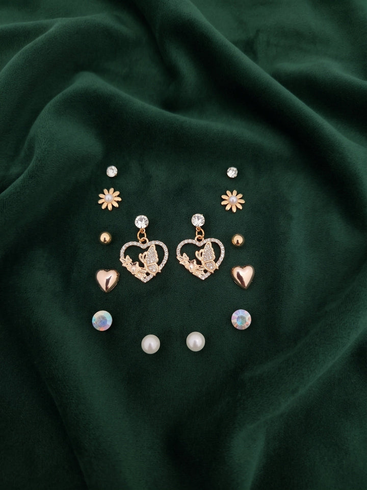 Pack Of 7 Unique-Design Mini Studs