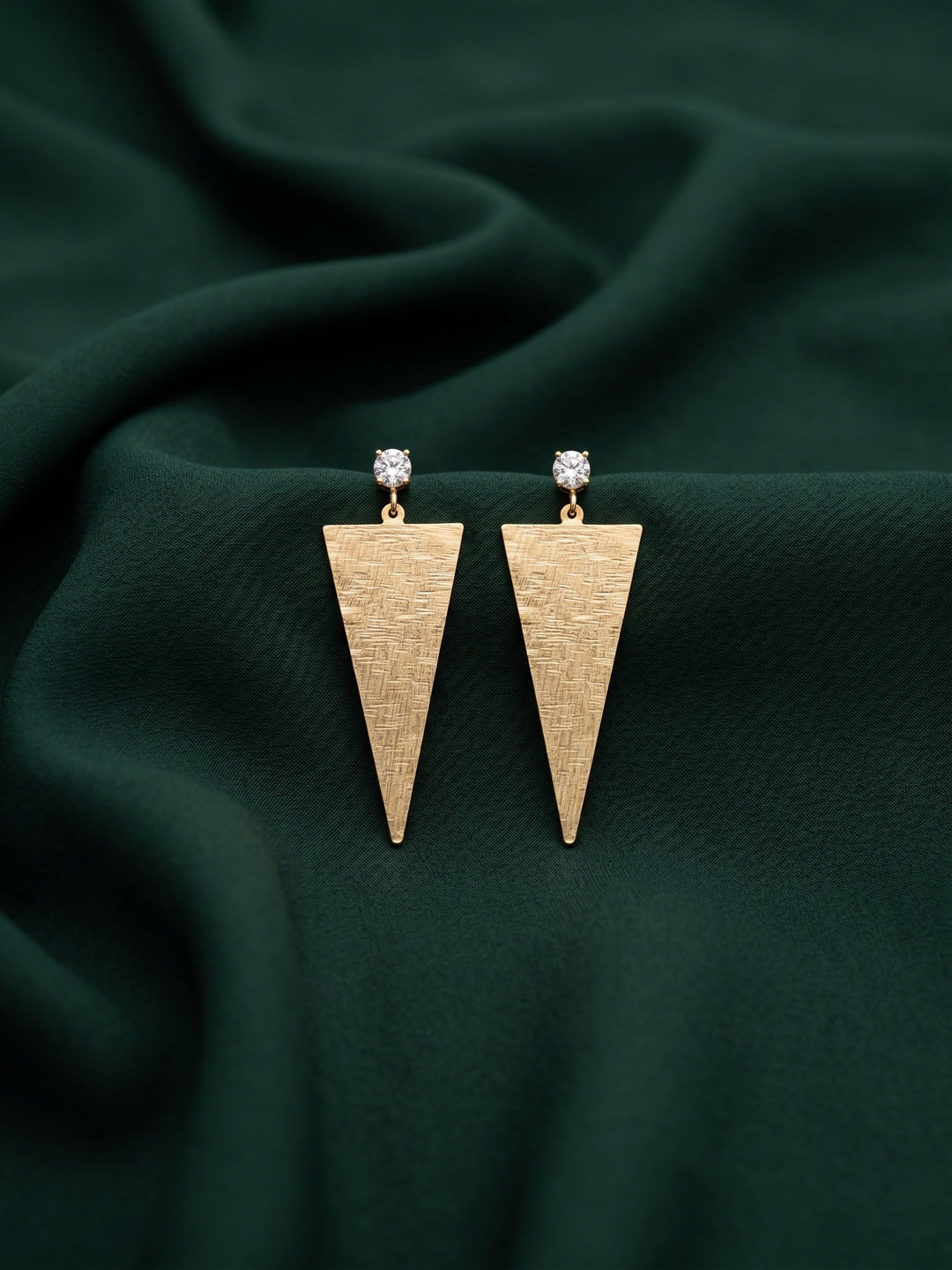Gold Plated Contemporery Earrings