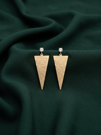 Gold Plated Contemporery Earrings
