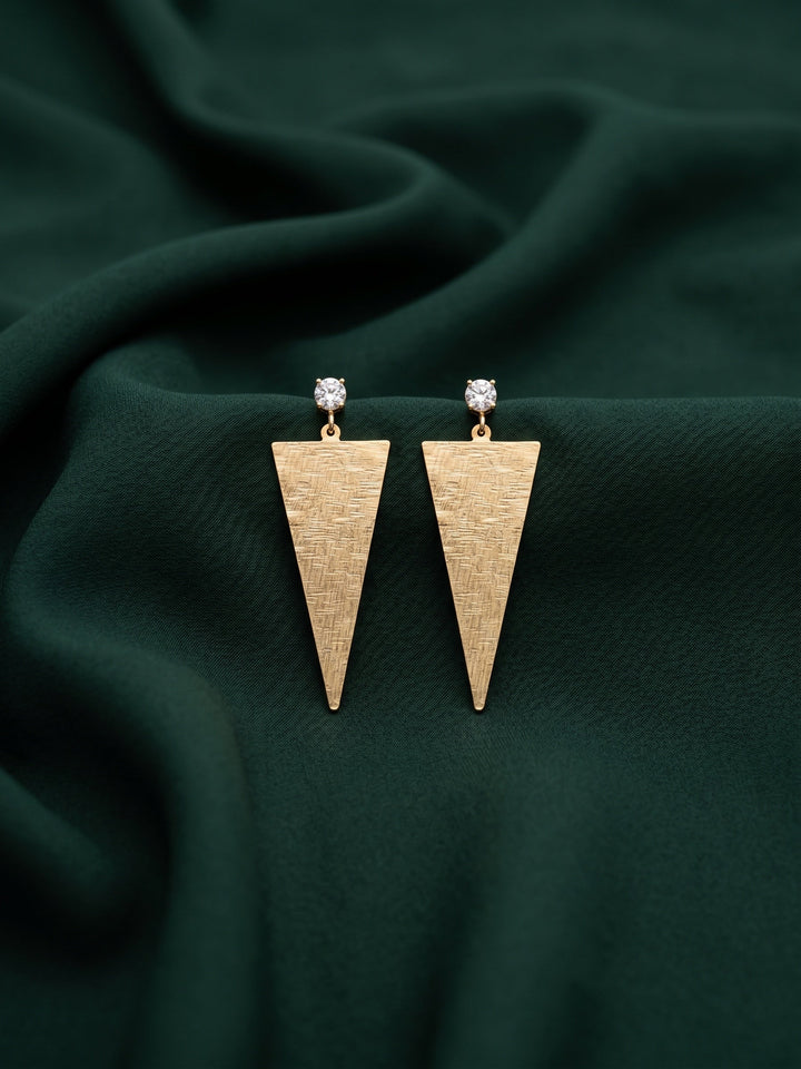Gold Plated Contemporery Earrings