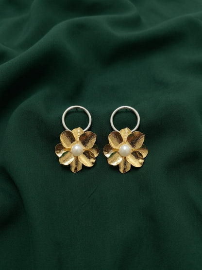 Gold Plated Contemporery Earrings