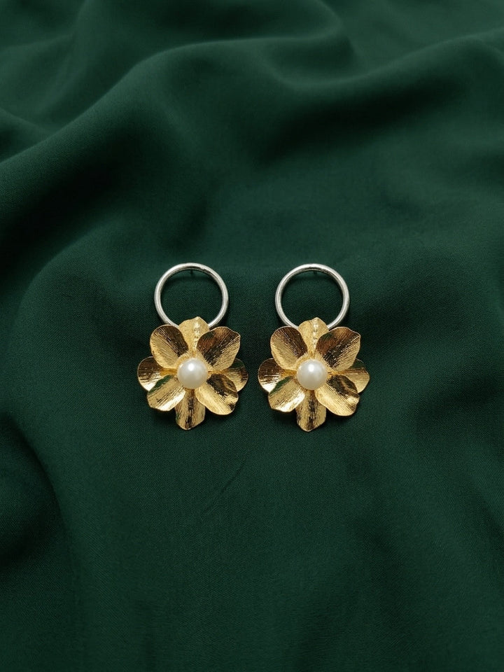 Gold Plated Contemporery Earrings