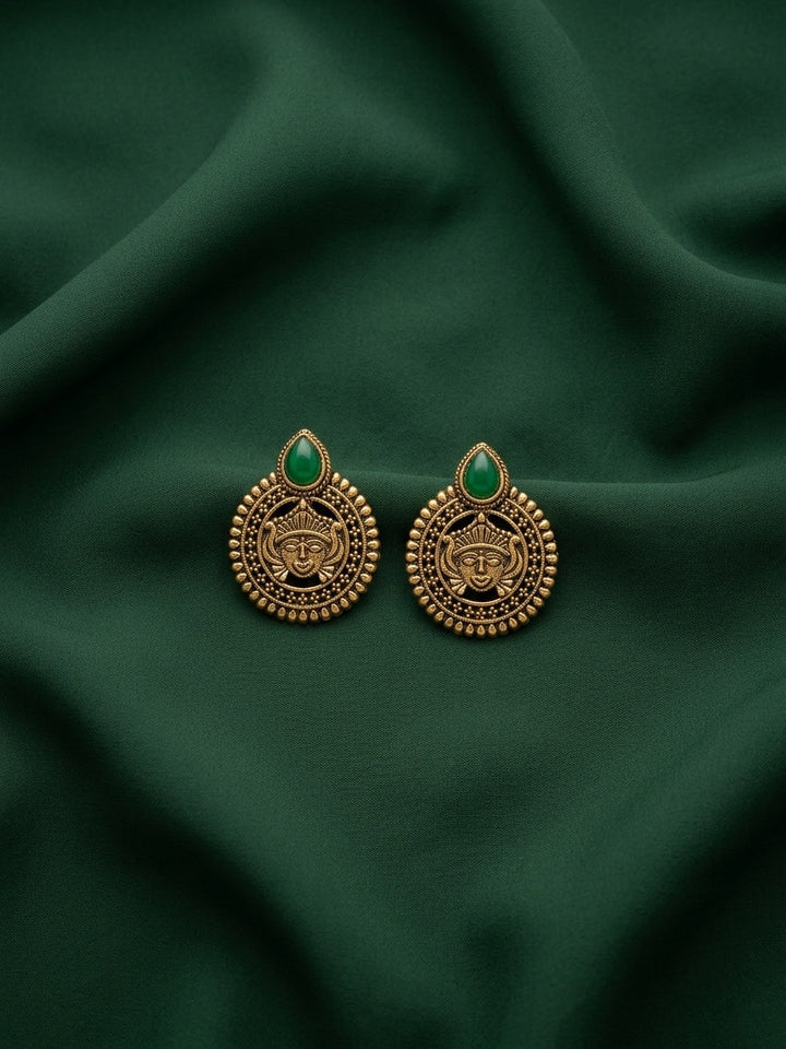 Women Gold-Toned Traditional Ethnic Contemporary Drop Earrings
