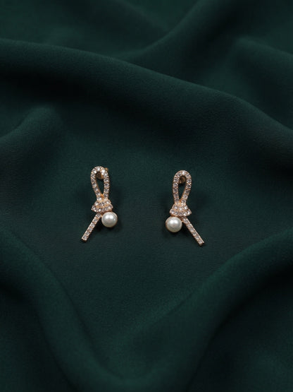 Gold Plated Stylish Fancy Studs Earrings