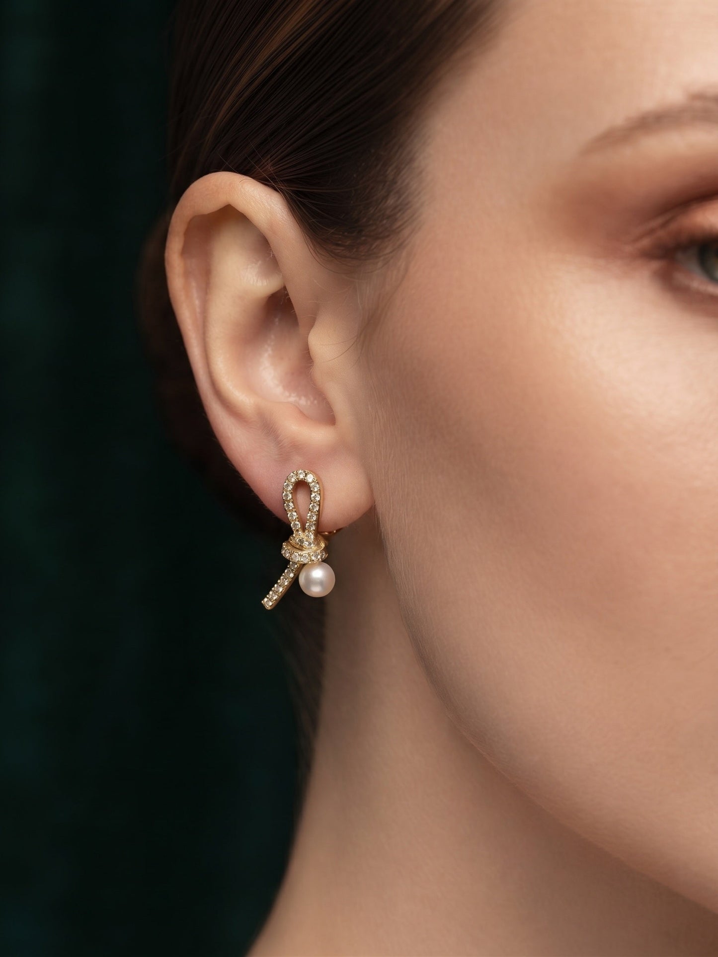 Gold Plated Stylish Fancy Studs Earrings