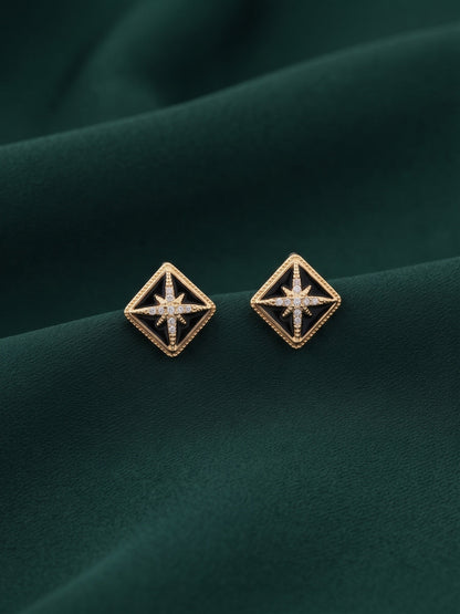 Gold Plated Stylish Fancy Studs