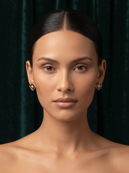 Gold Plated Stylish Fancy Studs