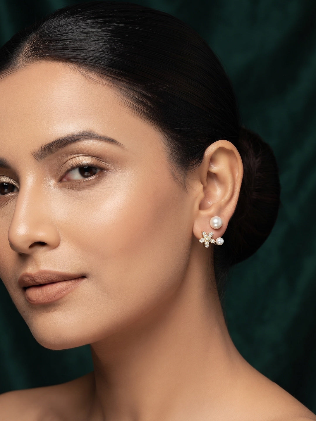 Gold Plated Stylish Fancy Studs