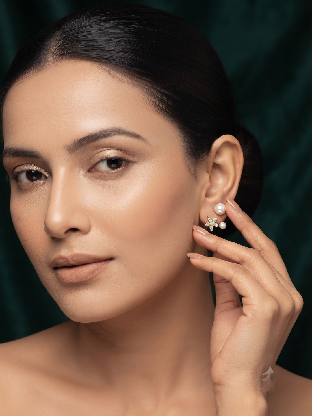 Gold Plated Stylish Fancy Studs