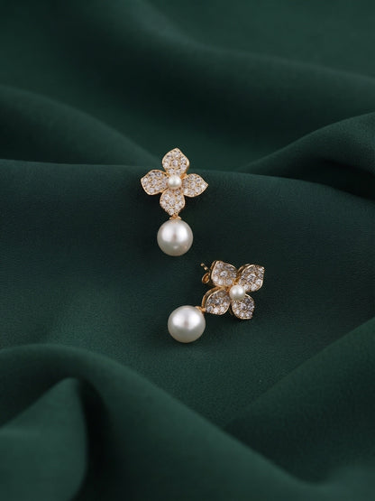 Gold Plated Stylish Fancy Studs