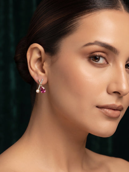 Gold Plated Stylish Fancy Studs