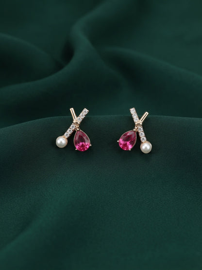 Gold Plated Stylish Fancy Studs