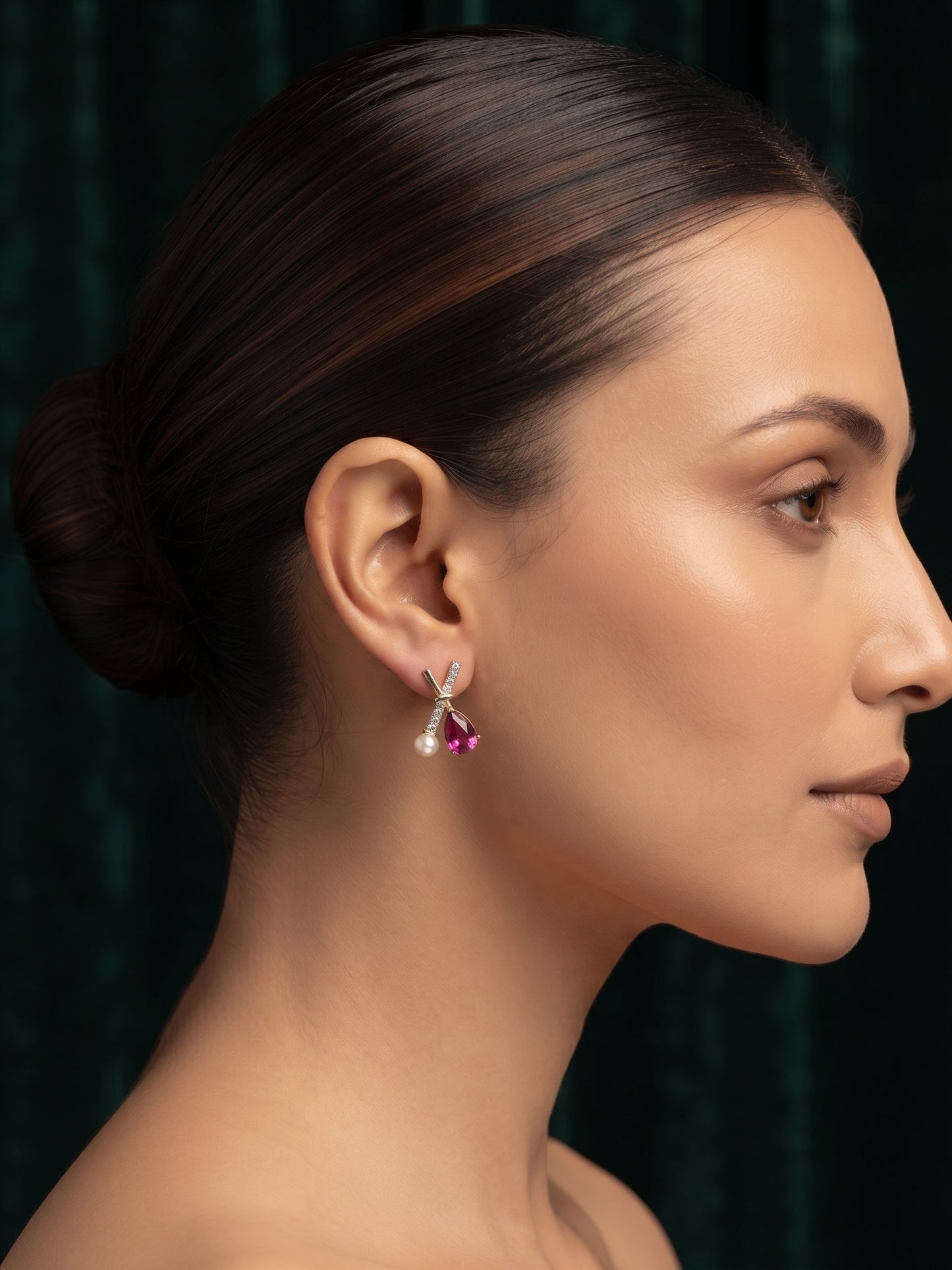 Gold Plated Stylish Fancy Studs