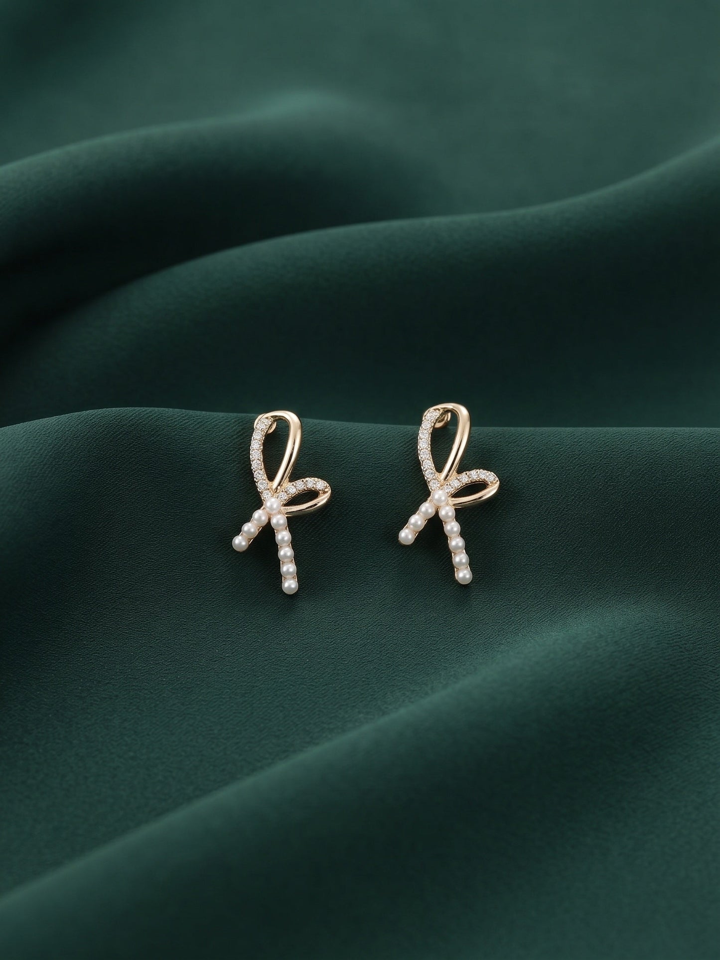 Gold Plated Stylish Fancy Studs Earrings