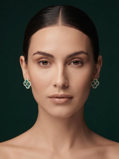 Gold Plated Stylish Fancy Studs