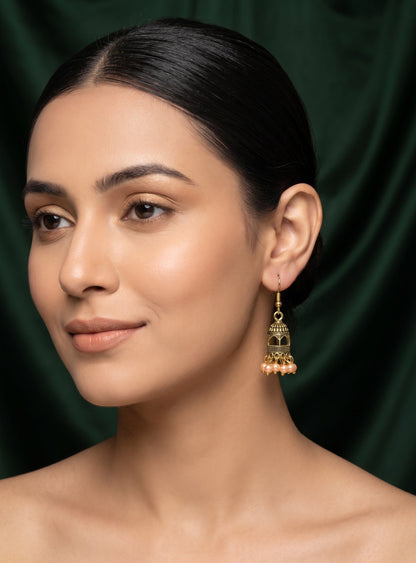 Gold Plated Stylish Fancy  Earrings