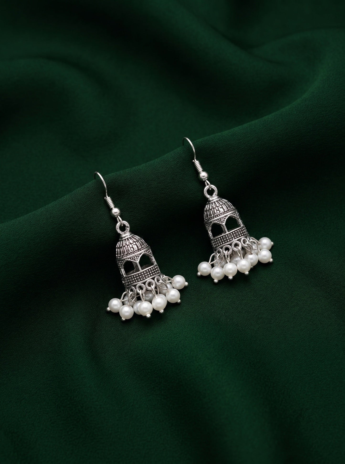 Silver Plated Stylish Fancy  Earrings
