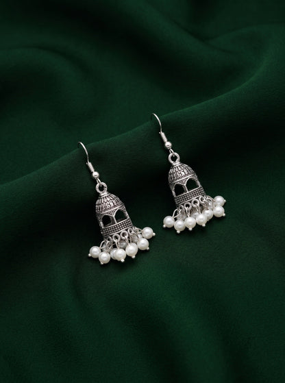 Silver Plated Stylish Fancy  Earrings
