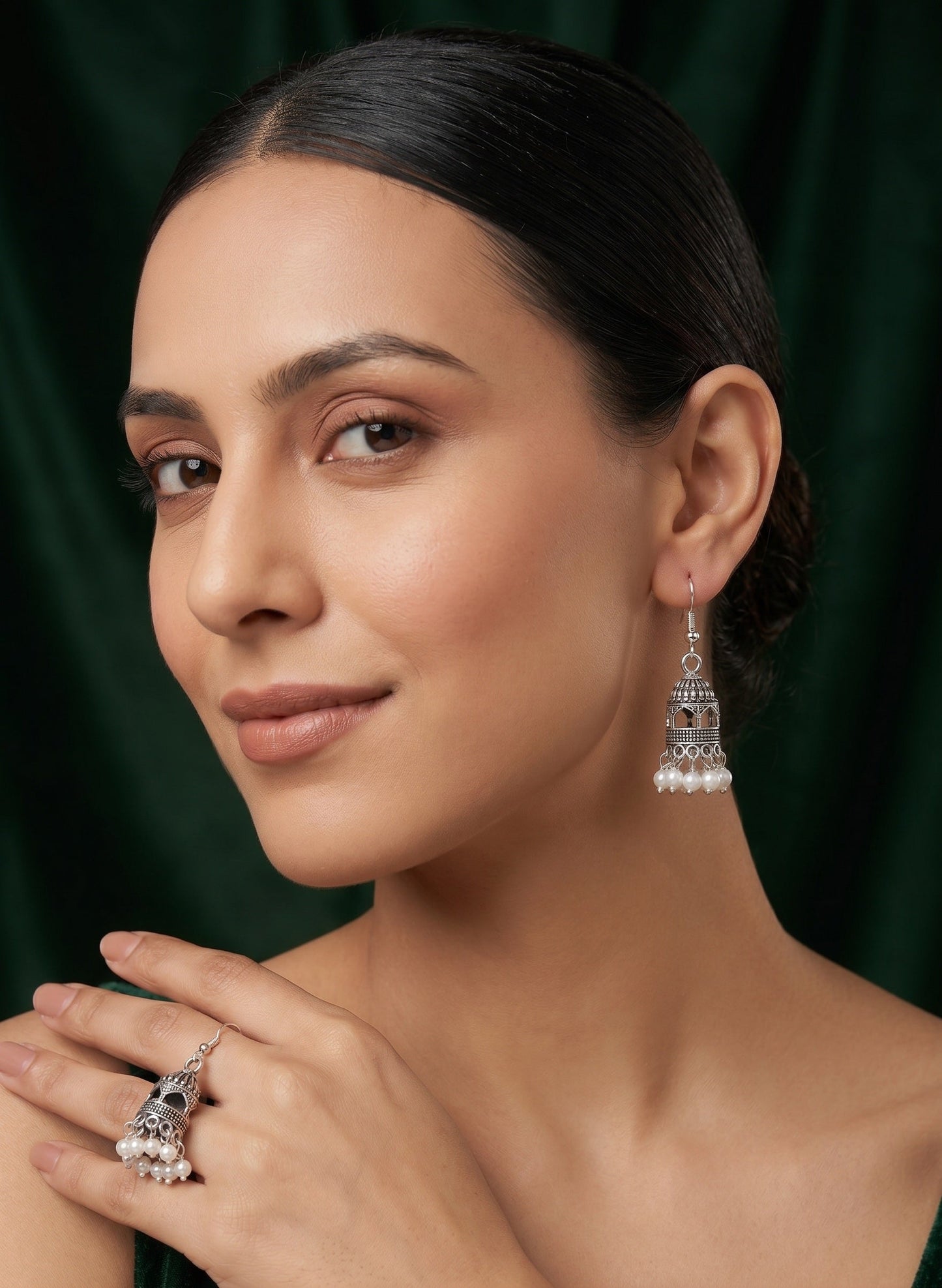 Silver Plated Stylish Fancy  Earrings