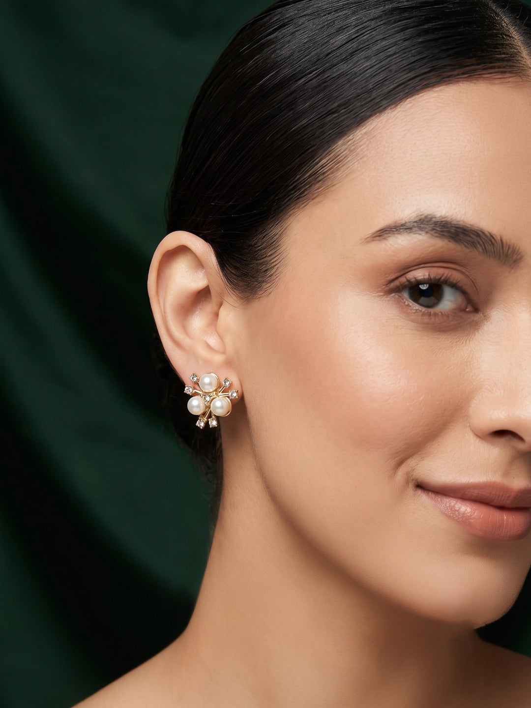 Gold Plated Flower Studs