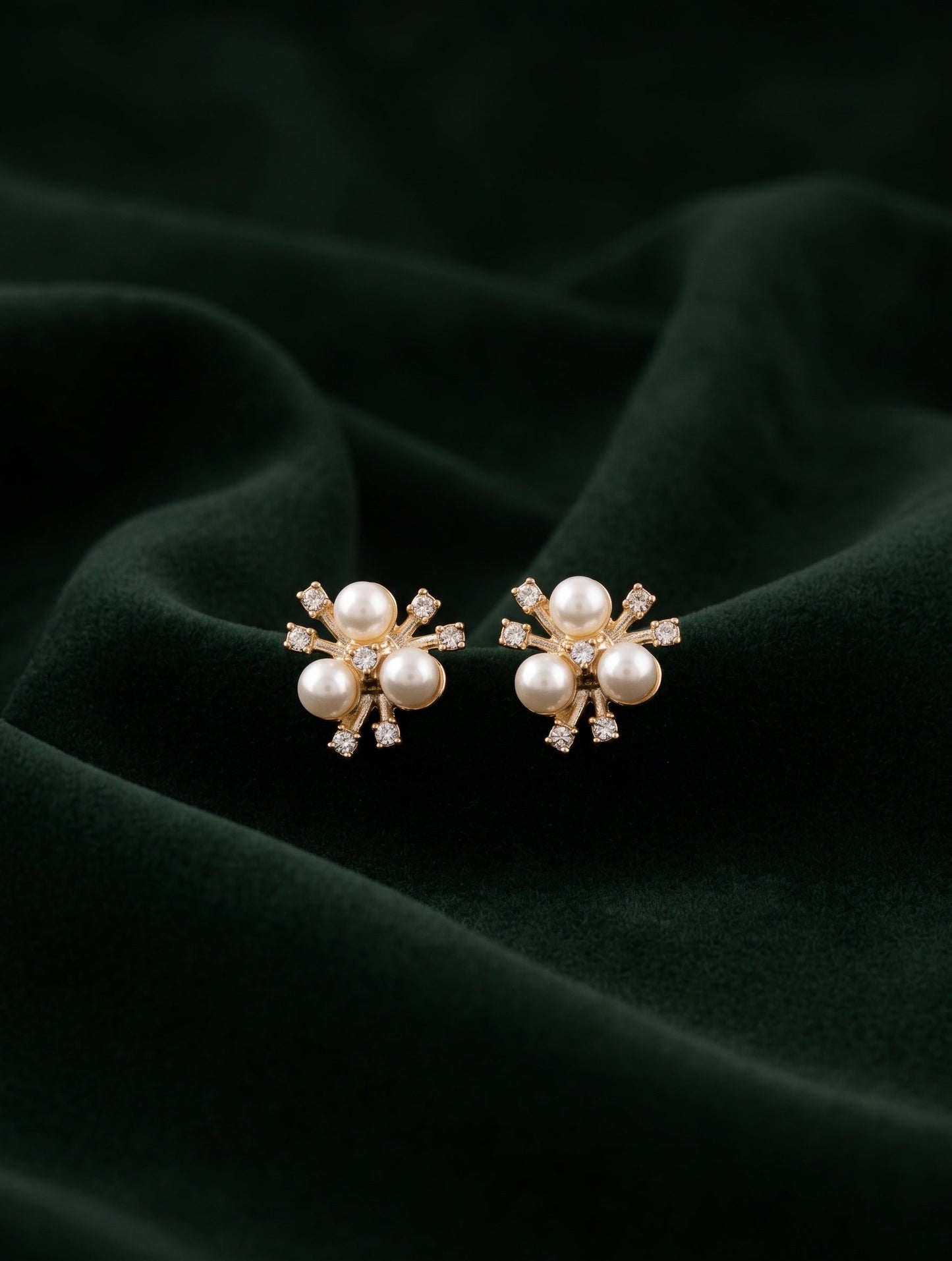 Gold Plated Flower Studs