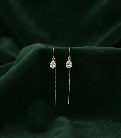 Rose Plated Fancy Tassels Earrings