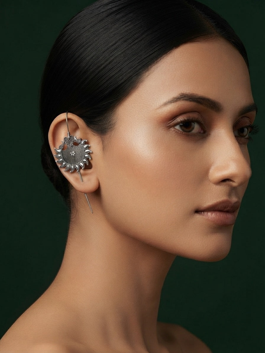 Silver Plated Stylish Ear Cuff