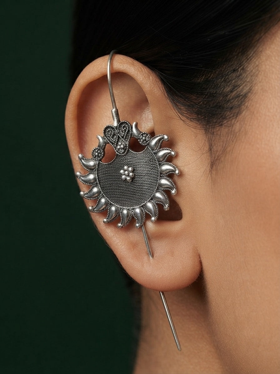 Silver Plated Stylish Ear Cuff