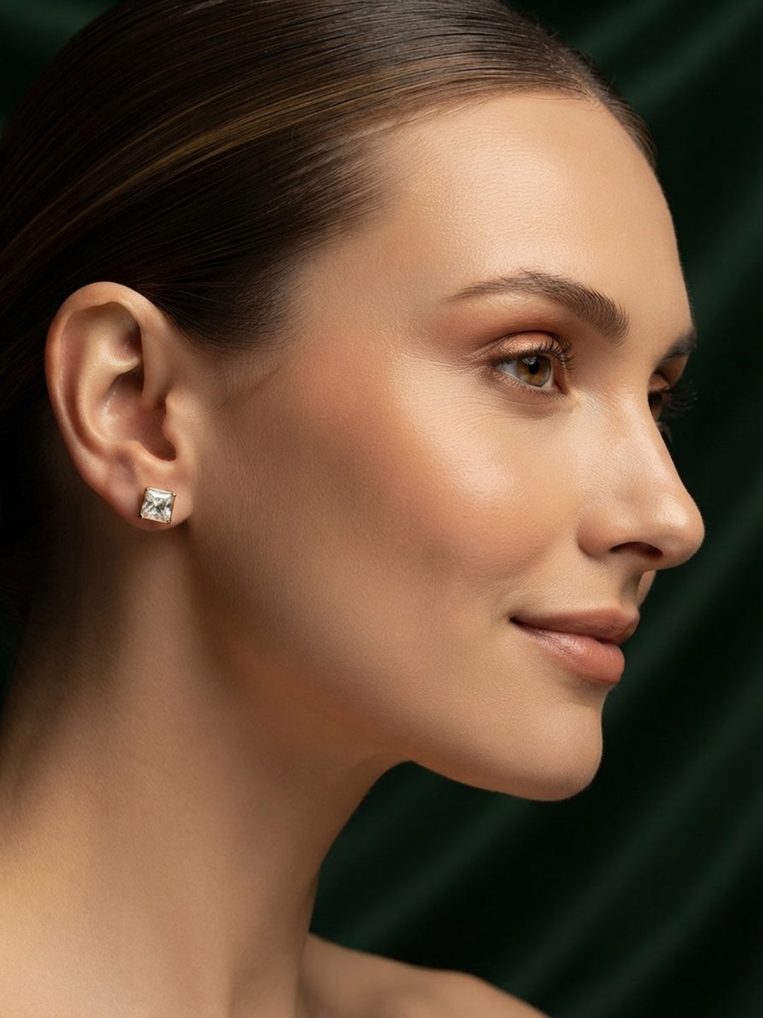 Silver Plated Dimond Fancy Mini Studs
