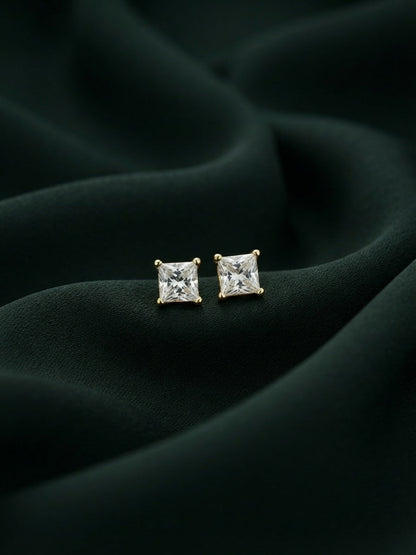 Silver Plated Dimond Fancy Mini Studs