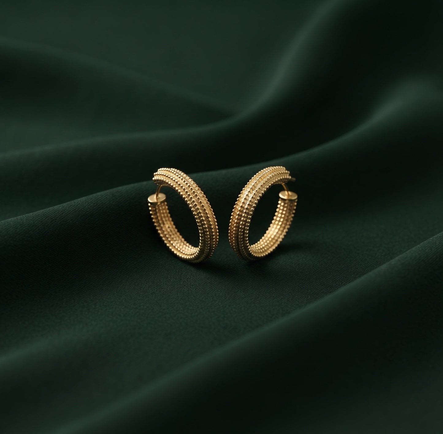 Gold Plated Stylish Fancy Mini Hoops