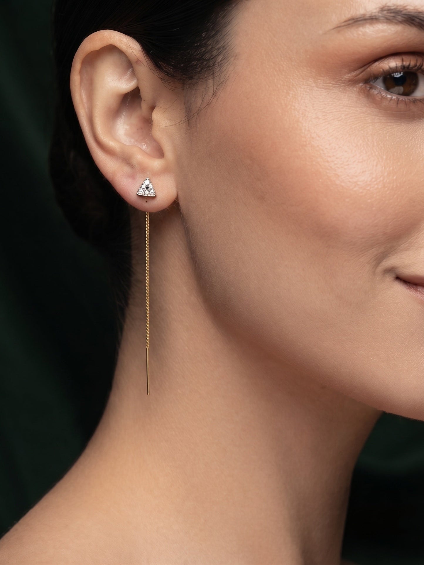 Rose Plated Fancy Tassels Earrings