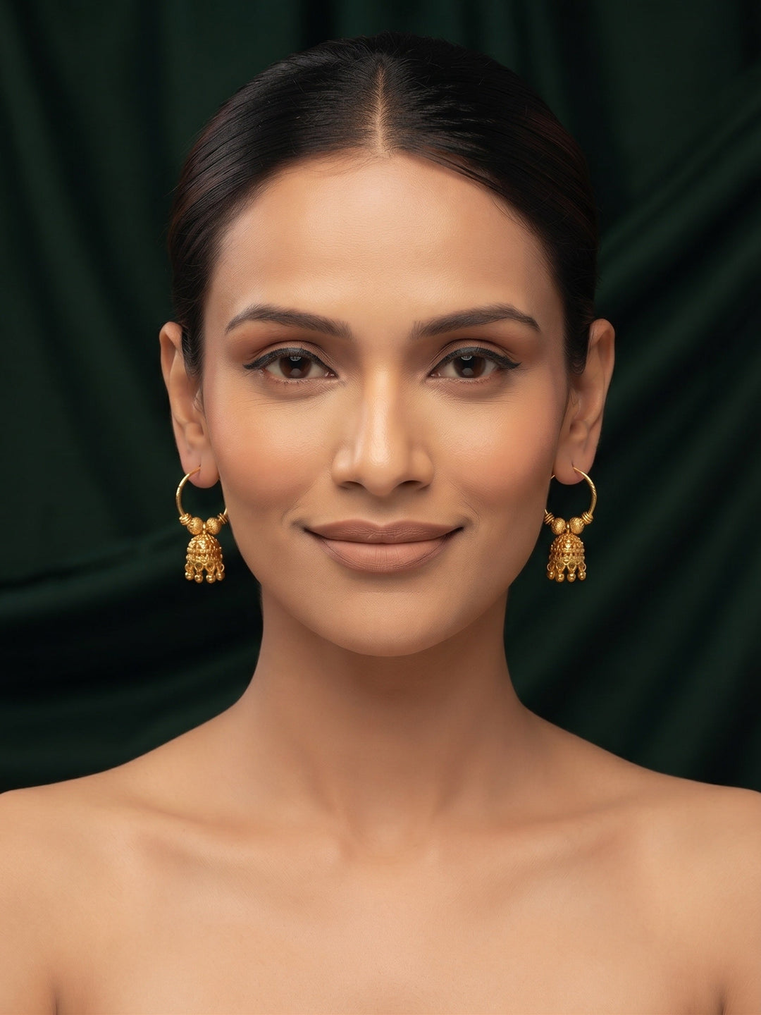 Gold Plated Stylish Fancy Jhumka