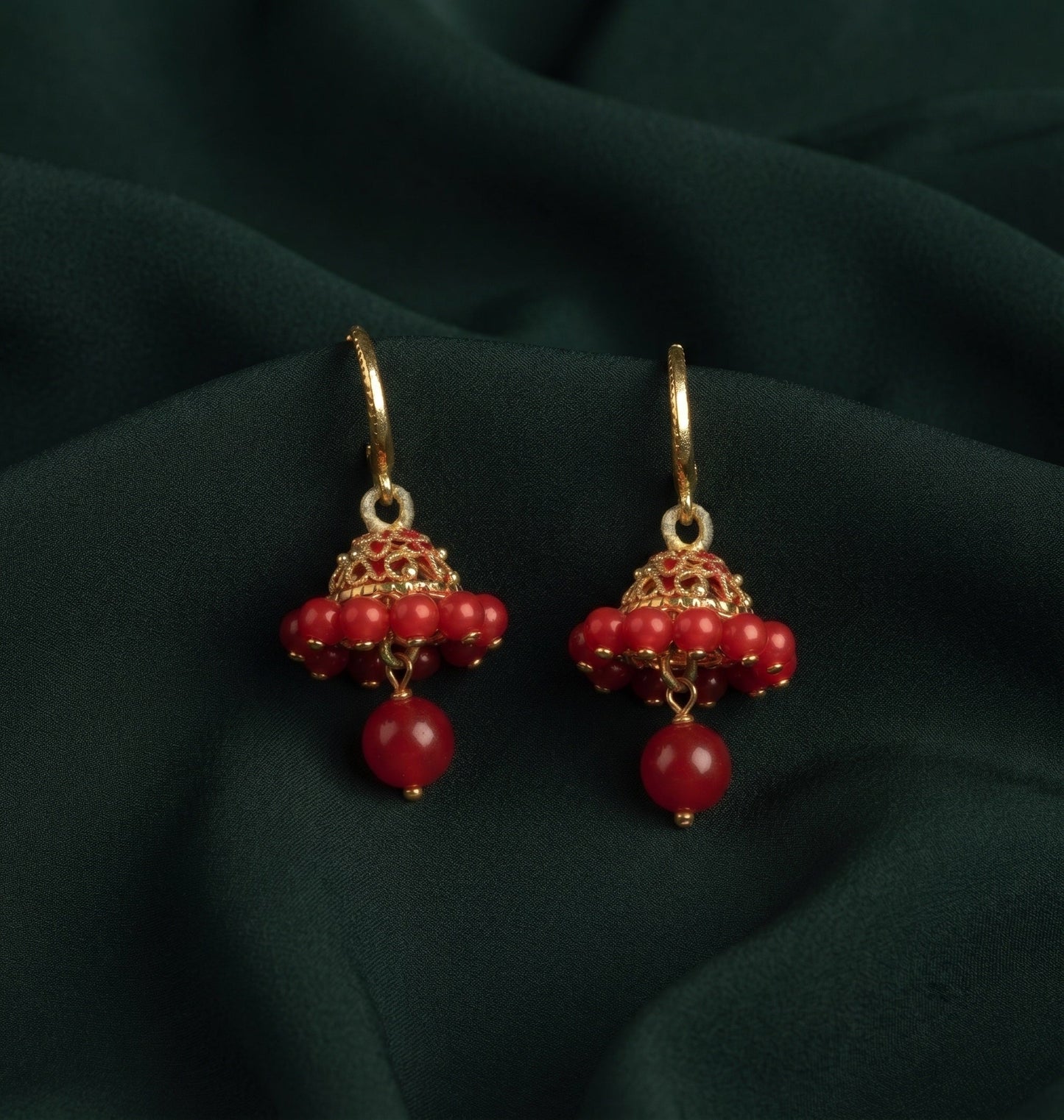 Gold Plated Stylish Fancy Jhumka