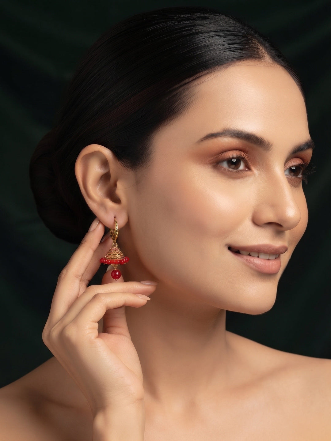 Gold Plated Stylish Fancy Jhumka