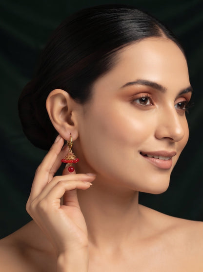Gold Plated Stylish Fancy Jhumka
