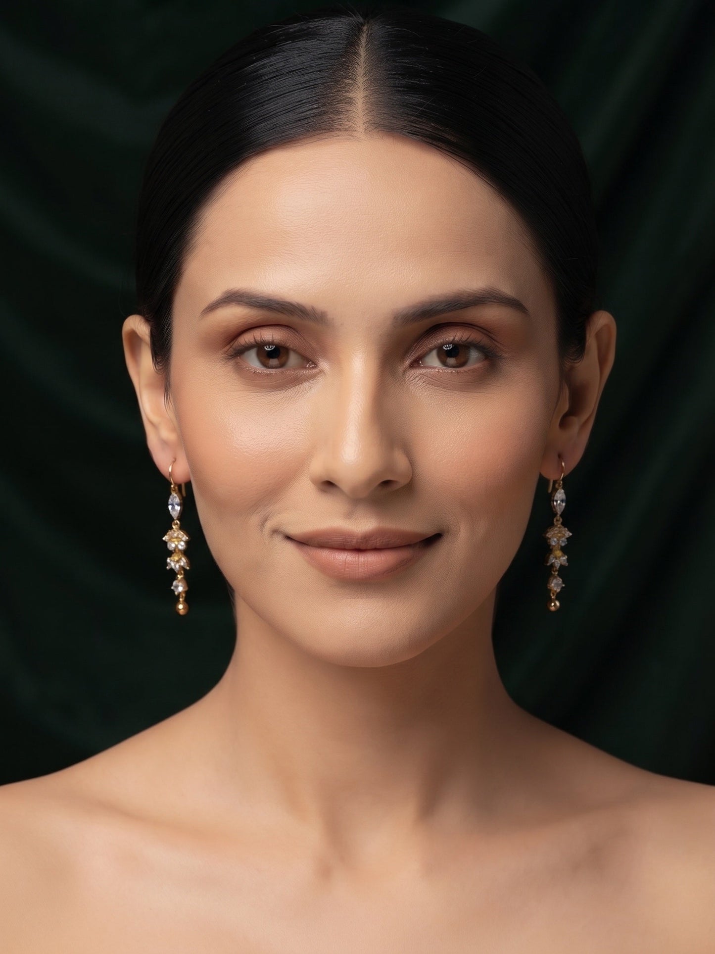 Gold Plated Stylish Fancy Tassels Earrings