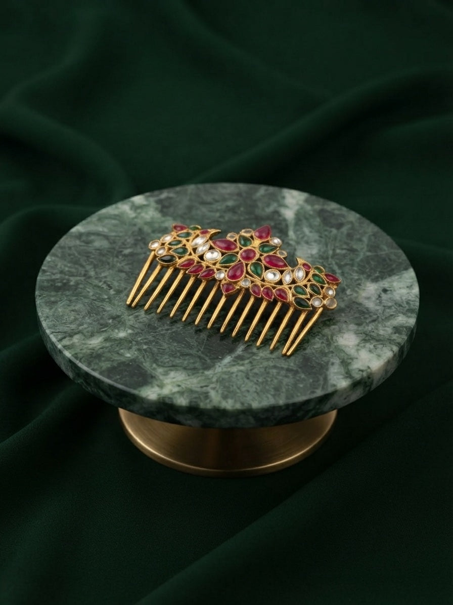 Women Embellished Bridal Hair Tiara Comb Pin