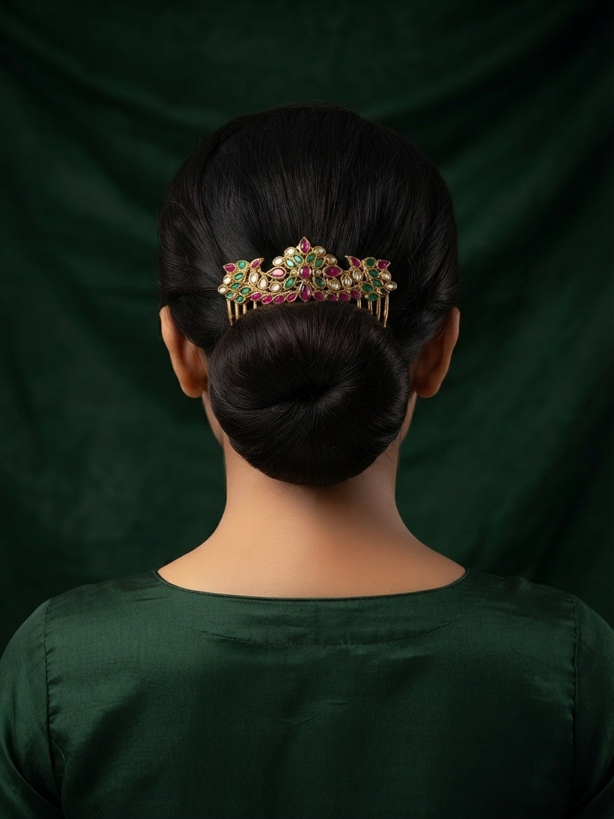 Women Embellished Bridal Hair Tiara Comb Pin