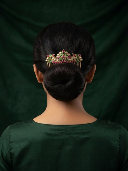 Women Embellished Bridal Hair Tiara Comb Pin