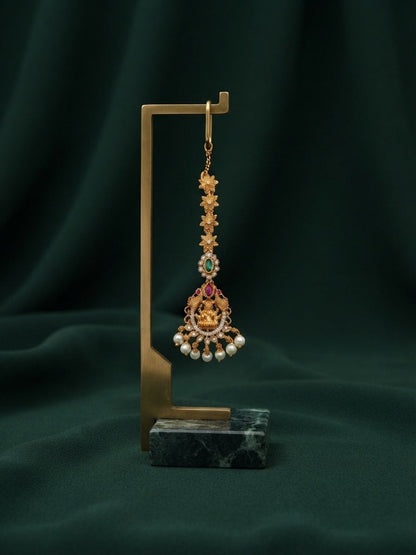 Gold-Plated Maang Tikka Head Jewellery