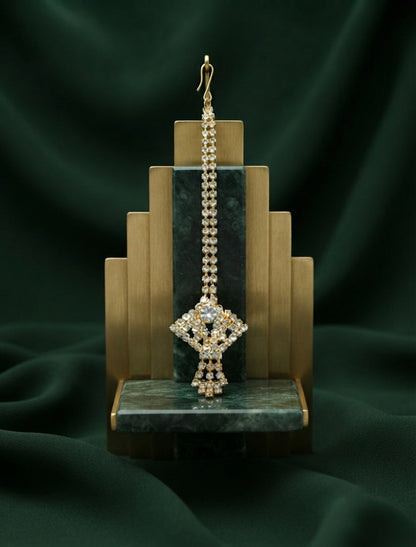 Gold-Plated Maang Tikka Head Jewellery