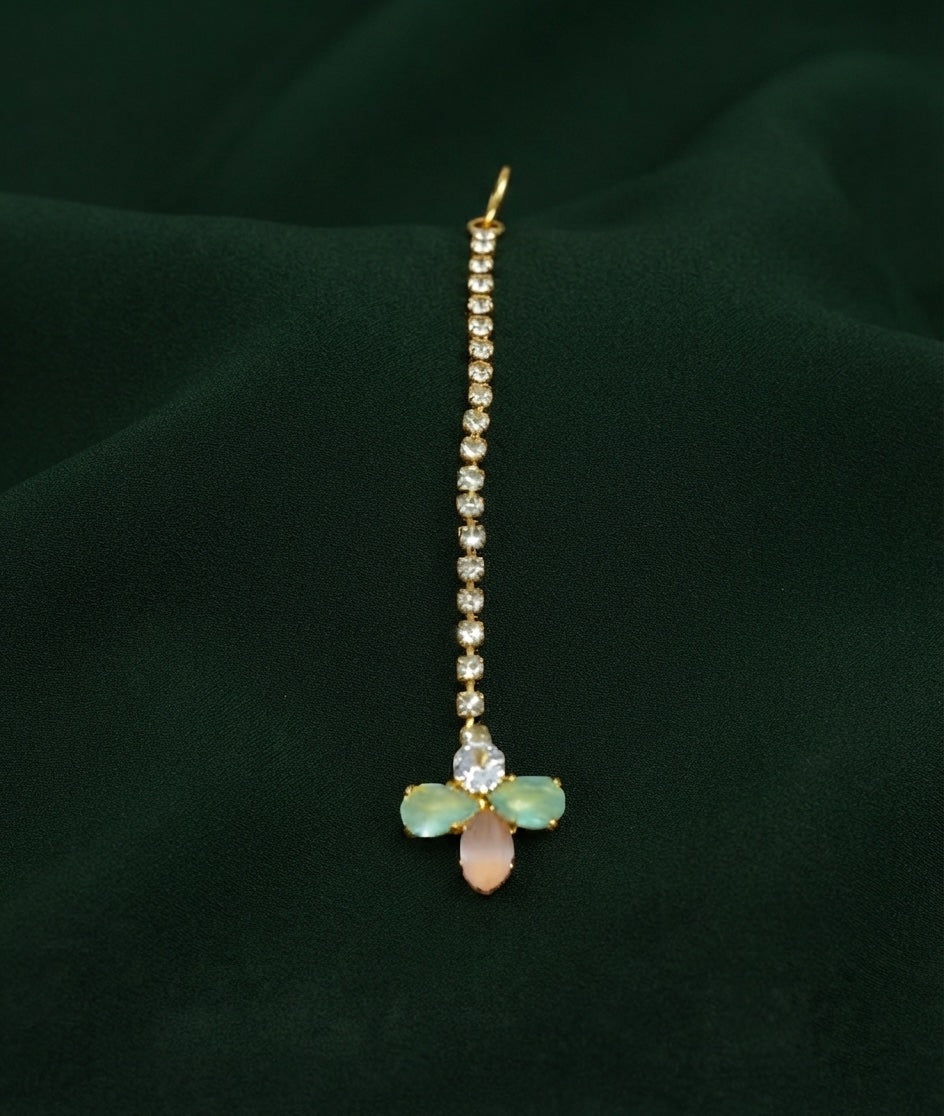 Gold-Plated Maang Tikka Head Jewellery