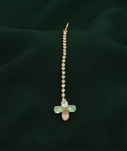 Gold-Plated Maang Tikka Head Jewellery
